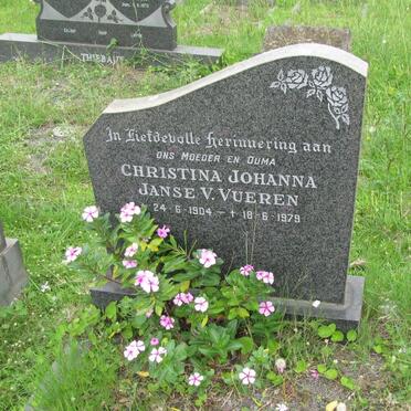 VUEREN Christina Johanna, Janse van 1904-1979