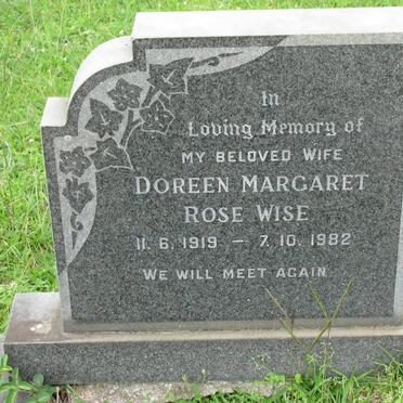 WISE Doreen Margaret Rose 1919-1982