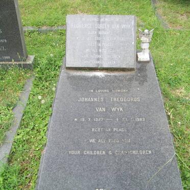 WYK Johannes Theodorus, van 1927-1983 &amp; Florence Doreen MORIARTY 1930-1981