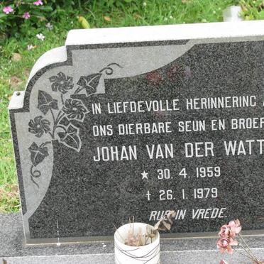 WATT Johan, van der 1959-1979