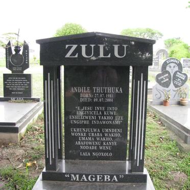 ZULU Andile Thuthuka 1981-2004