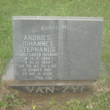 ZYL Andries Johannes Stephanus, van 1906-1984