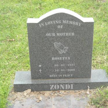 ZONDI Rosetta 1927-2000