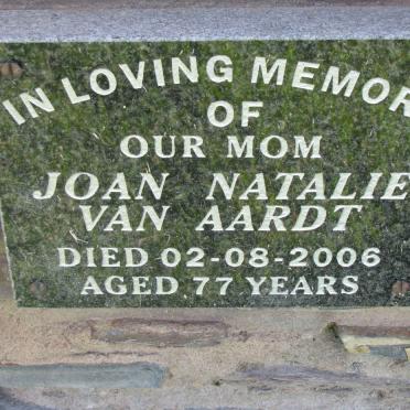 AARDT Joan Natalie, van -2006