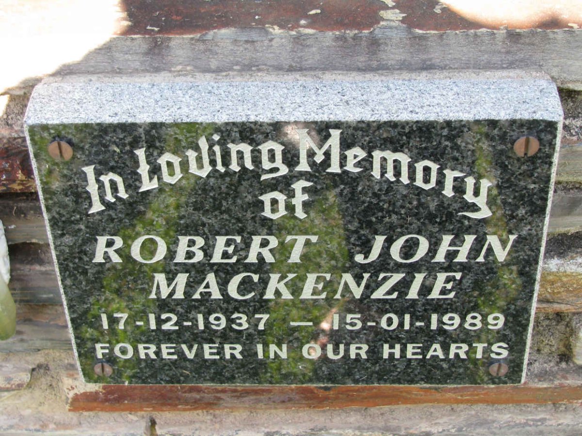 MACKENZIE Robert John 1937-1989