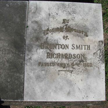RICHARDSON Brunton Smith -1960 &amp; Ethel Josephine -1997 