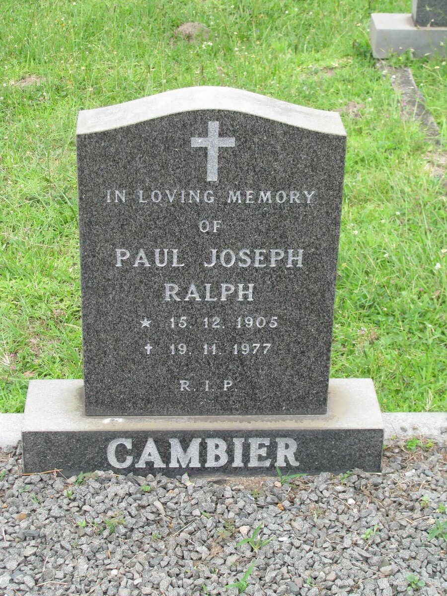 CAMBIER Paul Joseph Ralph 1905-1977