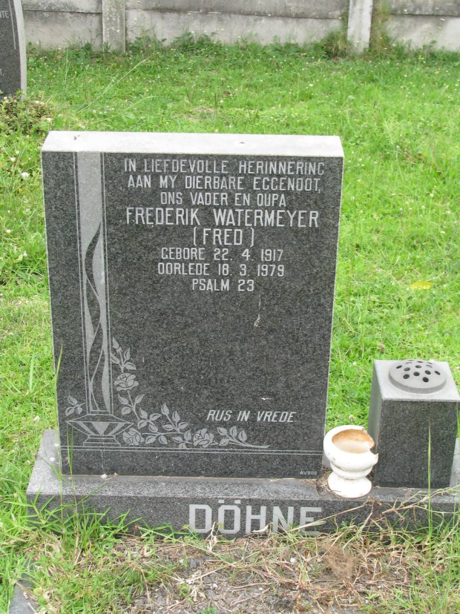 DOHNE Frederik Watermeyer 1917-1979