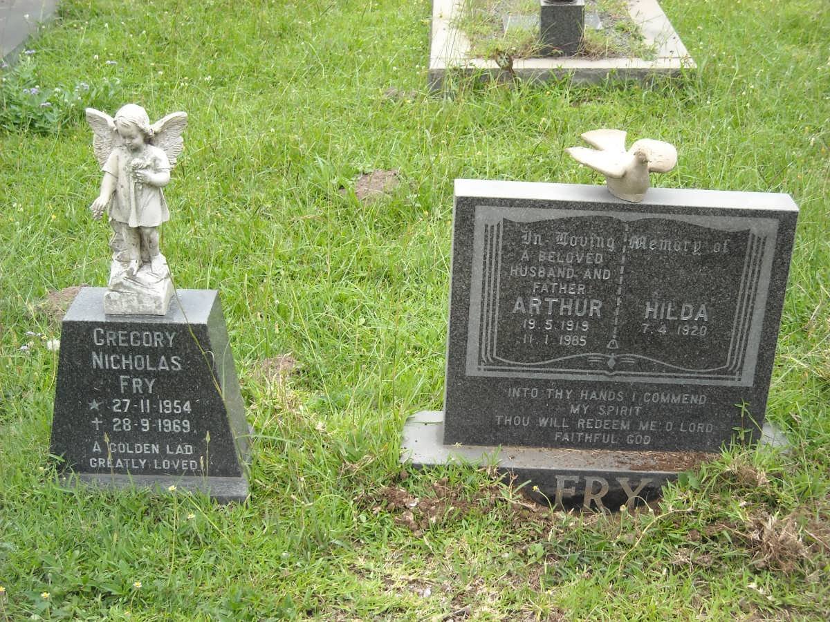 FRY Arthur 1919-1985 &amp; Hilda 1920- :: FRY Gregory Nicolas 1954-1969