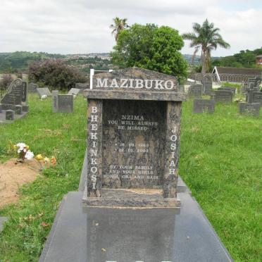 MAZIBUKO Bhekinkosi Josiah 1963-2003