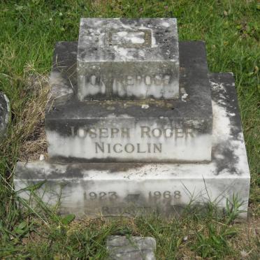 NICOLIN Joseph Roger 1923-1968