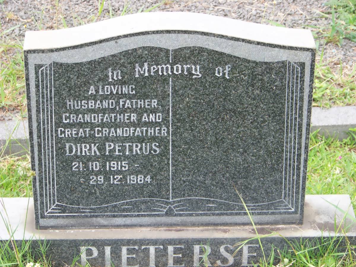 PIETERSE Dirk Petrus 1915-1984
