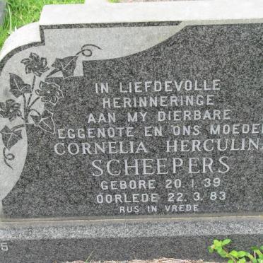 SCHEEPERS Cornelia Herculina 1939-1983