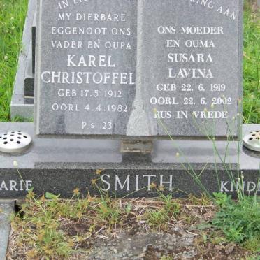 SMITH Karel Christoffel 1912-1982 &amp; Susara Lavina 1919-2002