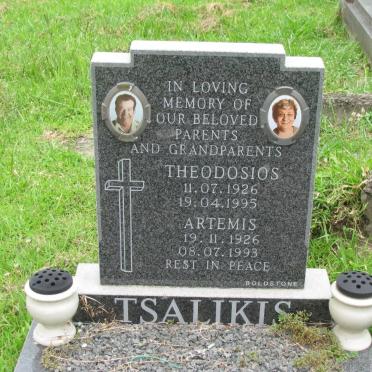 TSALIKIS Theodosis 1926-1995 &amp; Artemis 1926-1993