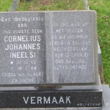 VERMAAK Cornelius Johannes 1962-1984