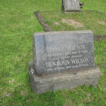 WILSON Benjamin -1947 &amp; Janet -1945