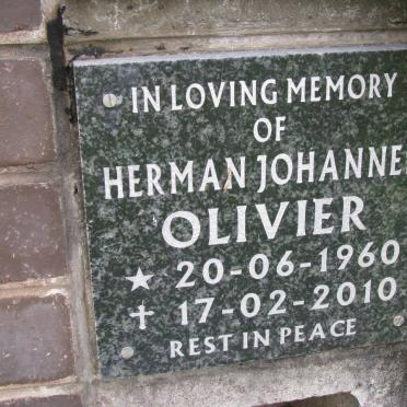 OLIVIER Herman Johannes 1960-2010