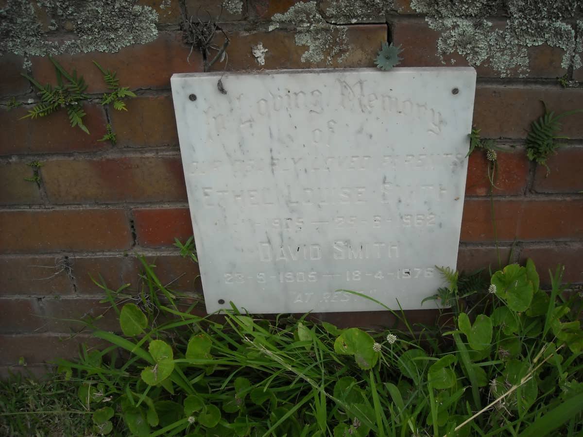 SMITH David 1905-1976 &amp; Ethel Louise 1905-1962