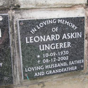 UNGERER Leonard Askin 1920-2002