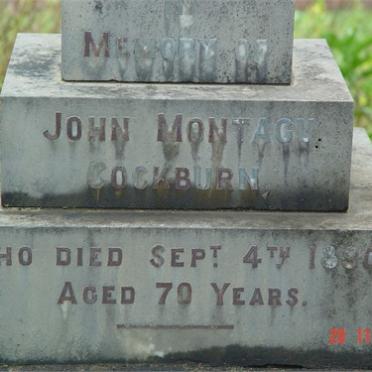 COCKBURN John Montagu -1890