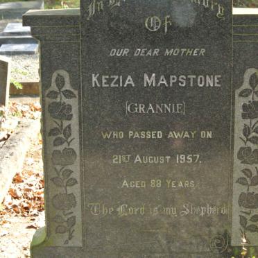 MAPSTONE John -1948 &amp; Kezia -1957