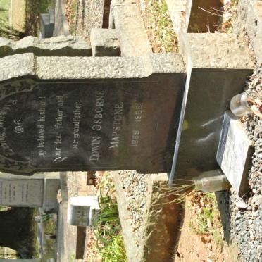 MAPSTONE Edwin Osborne 1889-1968 &amp; Winifred Ladysmith 1900-1995