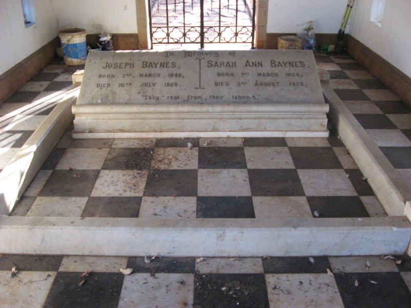 BAYNES Joseph 1842-1923 & Sarah Ann 1854-1925