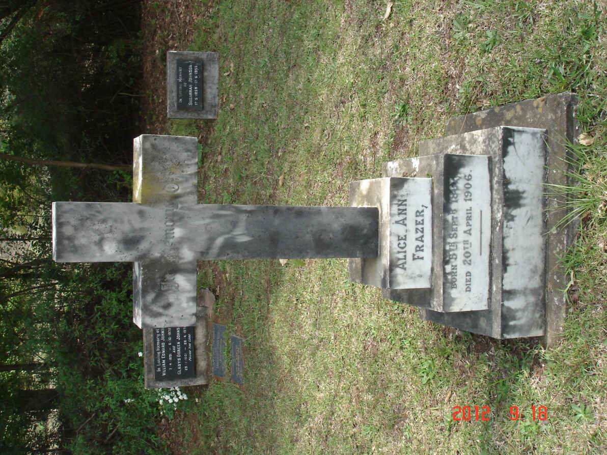 FRAZER Alice Ann 1867-1906