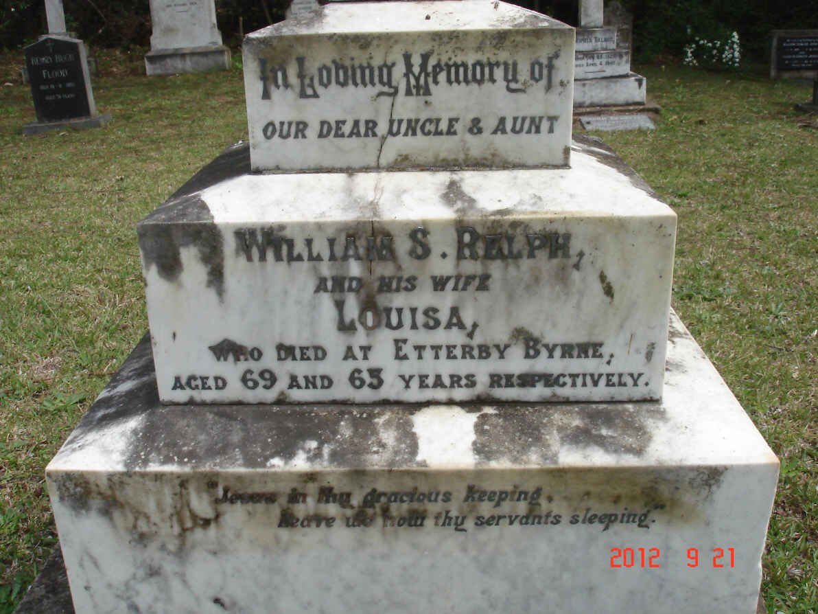 RELPH William S. &amp; Louisa