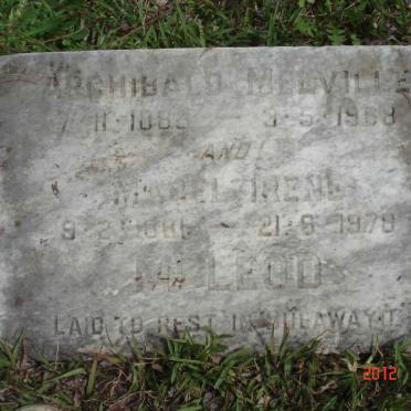 MCLEOD Frederick 1852-1939 :: MCLEOD Archibald 1886-1968 &amp; Mabel Irene 1886-1978