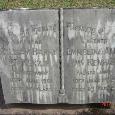 MCKENZIE William Harry -1961 &amp; Emmeline Alice -1963