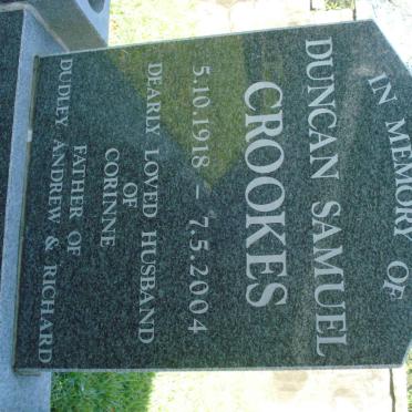 CROOKES Duncan Samuel 1918-2004 