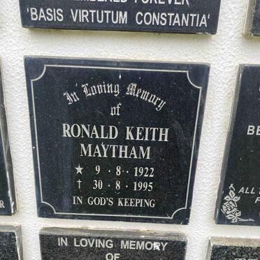 MAYTHAM Ronald Keith 1922-1995