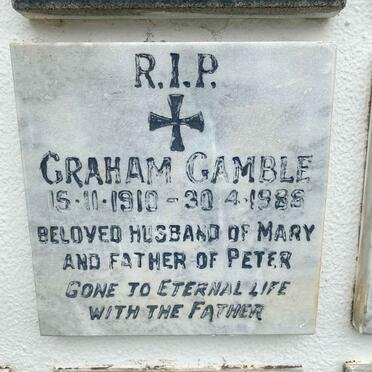 GAMBLE Graham 1910-1988