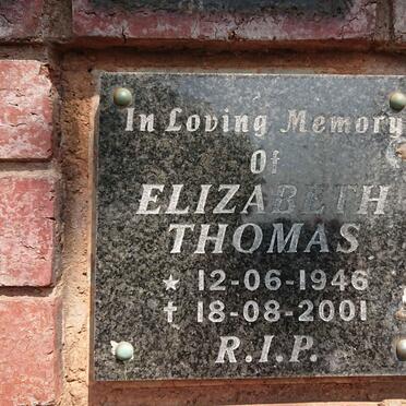 THOMAS Elizabeth 1946-2001