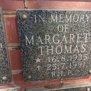 THOMAS Margareth 1935-1991