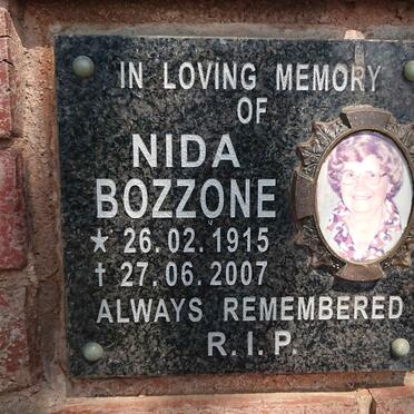 BOZZONE Nida 1915-2007