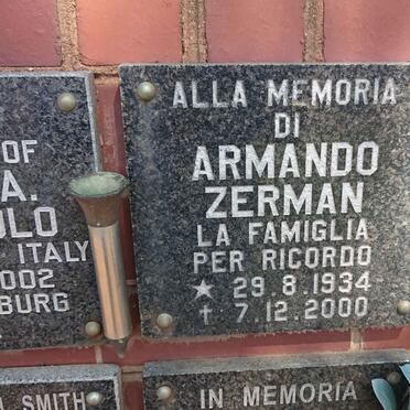 ZERMAN Armando 1934-2000
