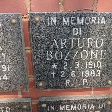 BOZZONE Arturo 1910-1983