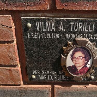 TURILLI Vilma A. 1926-2007