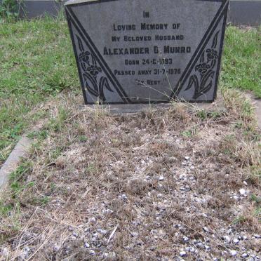 MUNRO Alexander D. 1893-1975