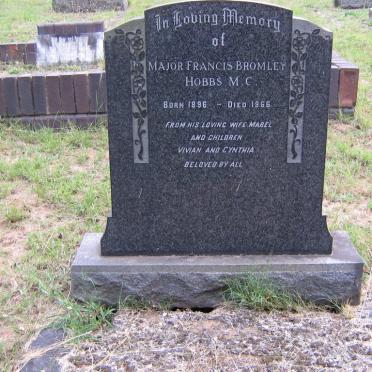 HOBBS Francis Bromley 1896-1966