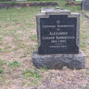DUNNINGHAM Alexander Gordon 1855-1942