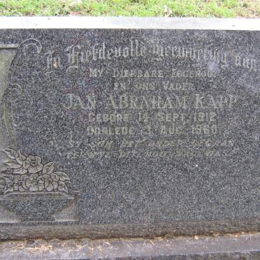 KAPP Jan Abraham 1912-1960