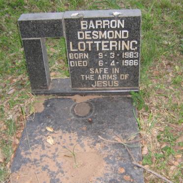 LOTTERING Barron Desmond 1983-1986