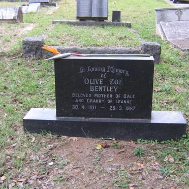 BENTLEY Olive Zoe 1911-1967