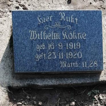 KOHNE Wilhelm 1919-1920