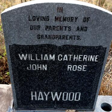 HAYWOOD William John & Catherine