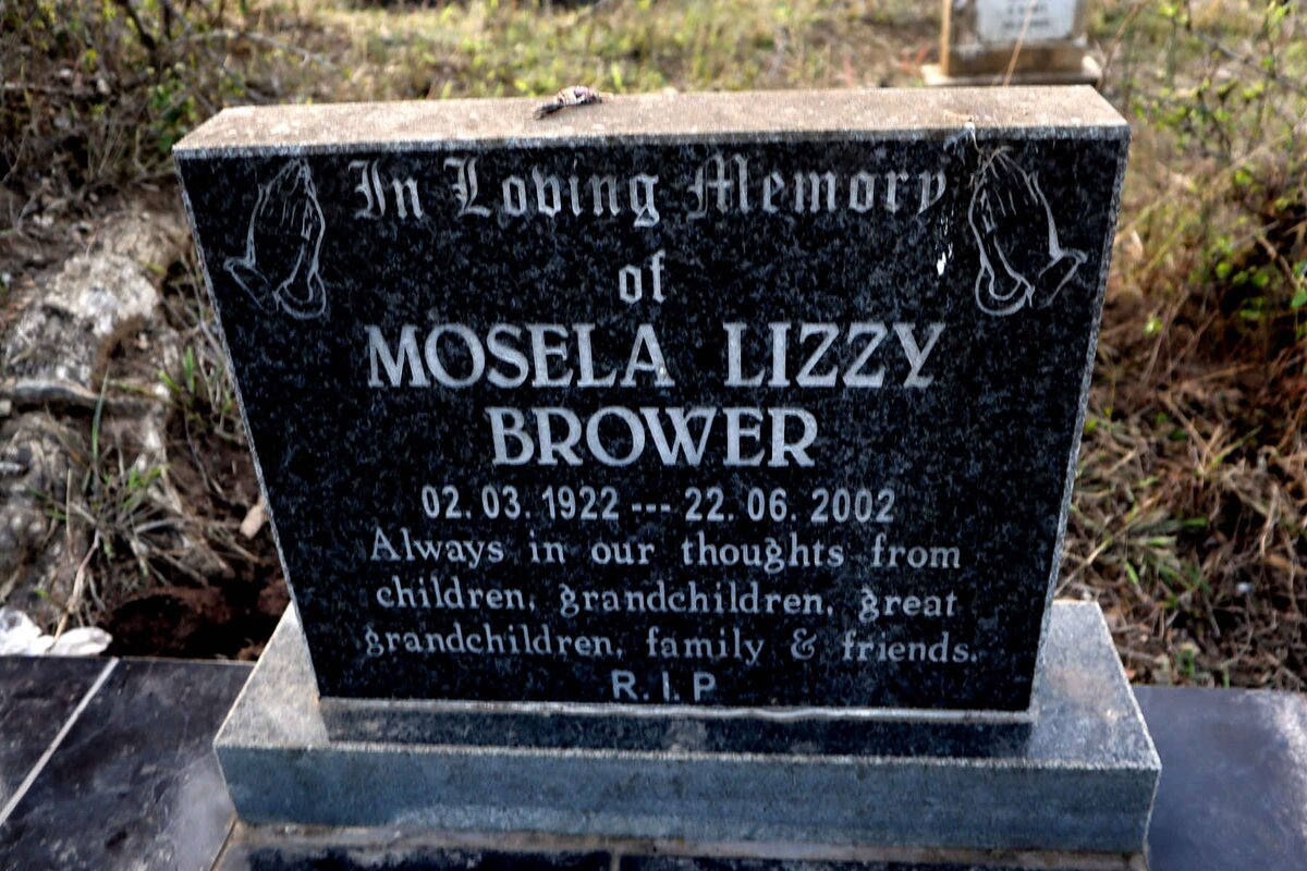 BROWER Mosela Lizzy 1922-2002